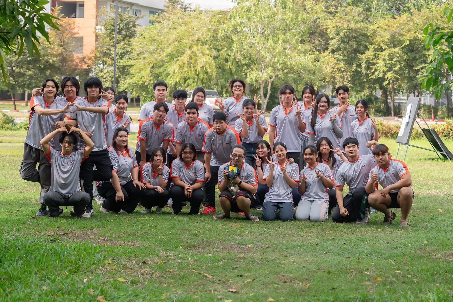 NU Archery Club practice team